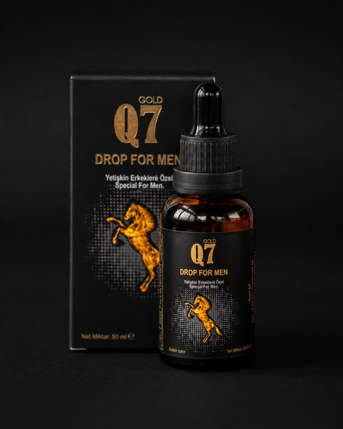 Q7 Gold Tropfen für Männer – Kräuter-Aphrodisiakum Tropfen für Männer (30 ml)