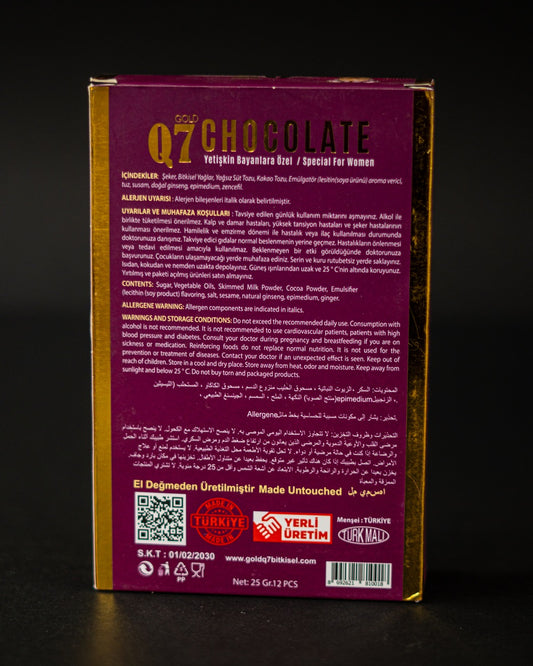 Q7 Gold Chocolate – Специален Шоколад за Жени