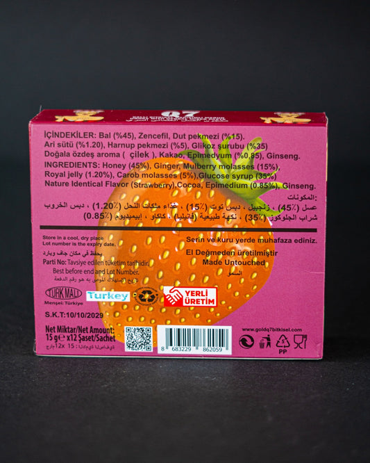 Q7 Gold – Натурален Билков Мед с Ягодов Вкус (Афродизиак)