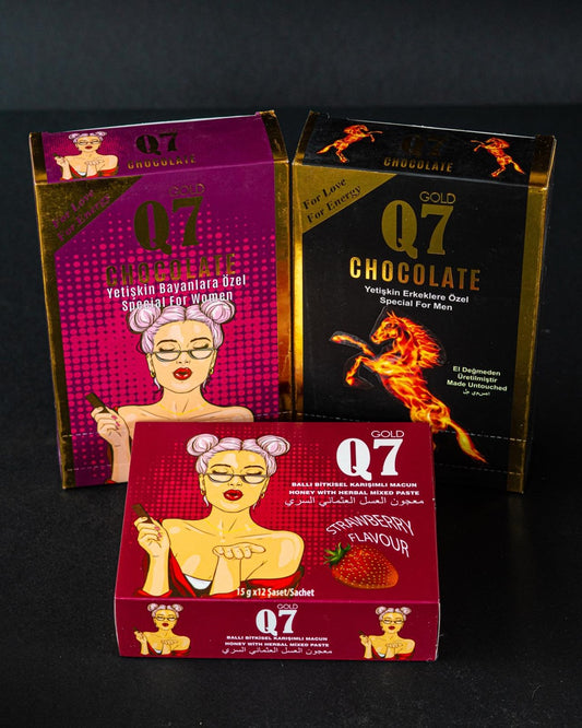 Промо комплект: За Него и Нея - Q7 Chocolate Duo + Подарък Q7 Gold Сашета